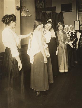 VARIOUS PHOTOGRAPHERS A vast photographic archive of circa 142 photographs documenting activity at Ellis Island by Augustus F. Sherman